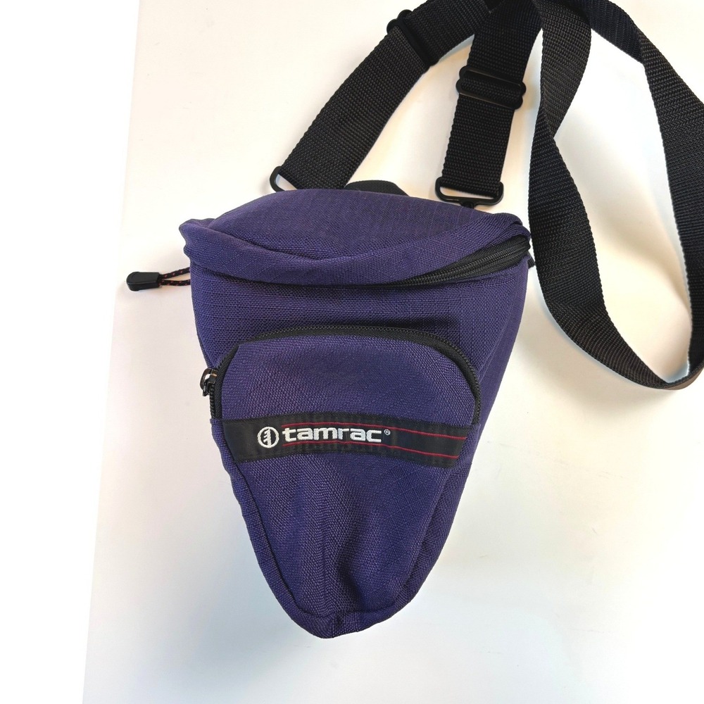 Tamrac Model 515 Purple Camera Bag Pouch Case w/ Shoulder Strap & Belt Loop DSLR